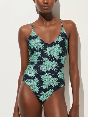 J. crew Lana classic sculpt one piece swimsuit pineapple